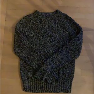 Oversized 100% cotton cable knit sweater